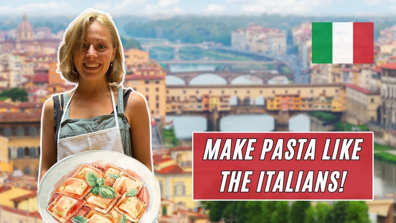 Follow a duo as they participate in Pasta-making class in Florence.