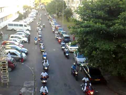 l' enterrement  de  georges  un  motard