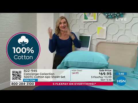 Concierge Collection 500 TC Cotton 6piece Sheet Set