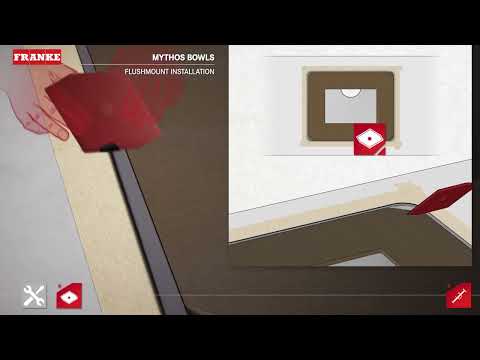 Franke Mythos Bowls   Stainless Steel Sinks   Flushmount Installation   English