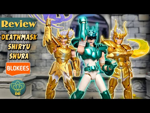 CANCER DEATHMASK / DRAGON SHIRYU / CAPRICORN SHURA Blokees - Saint Seiya - Champion Class Review