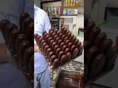India's Most Loved 😍 Chocobar Ice Cream Making 😍😍 #icecream #streetfood #shorts