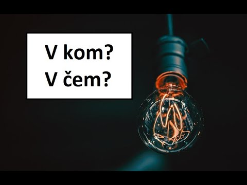 Learn Czech : V kom? V čem? (používáme Lokativ)