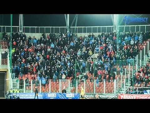 Kibice Ruchu Chorzów na otwarciu stadionu Widzewa (18.03.2017 r.)