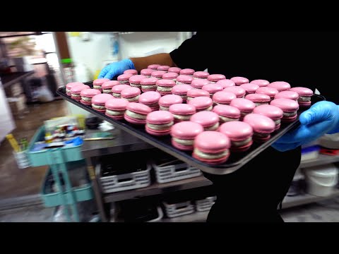 Koreanische berühmte Dessert Macaron - Koreanisches Essen