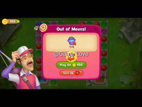 Gardenscapes Challenge Hard Level 10448