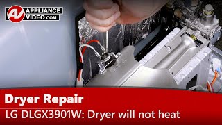 LG Dryer Repair - Will Not Heat - Hi-limit & Safety Thermostats