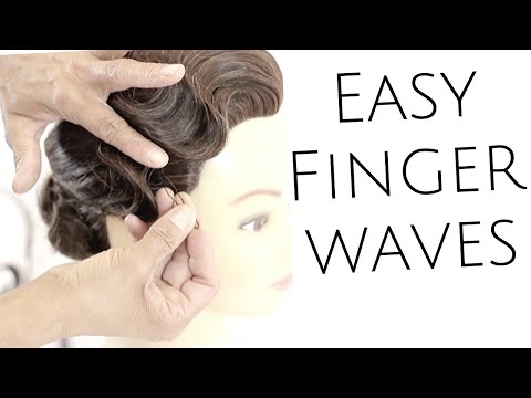 Vintage Finger Wave Tutorial - Learn how to style...