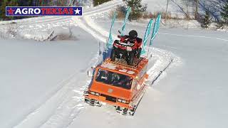 👉 INSANE SNOW DELIVERY 🔥 ATV Transported Through Deep Snow