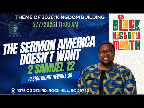 THIS IS AMERICA: BHM SERMON-PART 1 | Pastor Monte Newbill, Sr. | 2.7.2026