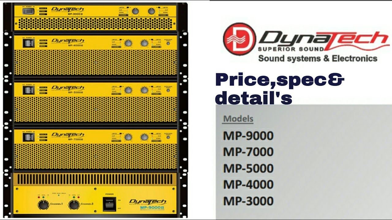 Dynatech MP serious power Amplifiers price&details