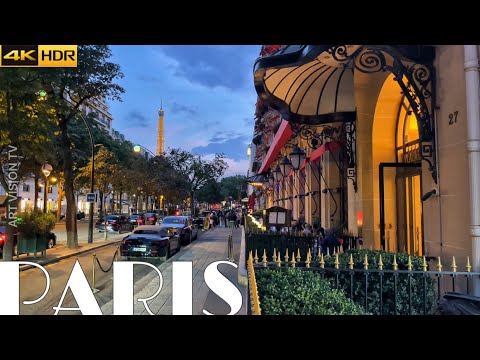 ????????[PARIS 4K] WALK IN PARIS "BEAUTIFUL  AVENUE MONTAIGNE WALK" (4K 60 FPS VERSION) 21/AUGUST/2023