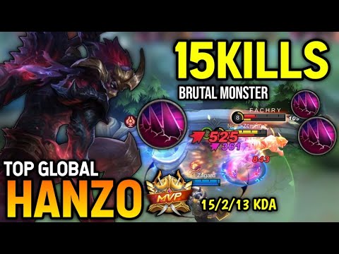 HANZO BEST BUILD 2022 | TOP GLOBAL HANZO GAMEPLAY | MOBILE LEGENDS✓