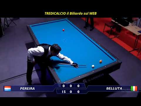 BELLUTA vs PEREIRA - 14°CAMPIONATO EUROPEO BILIARDO 2017 BRANDEBURGO @TREDICALCIO