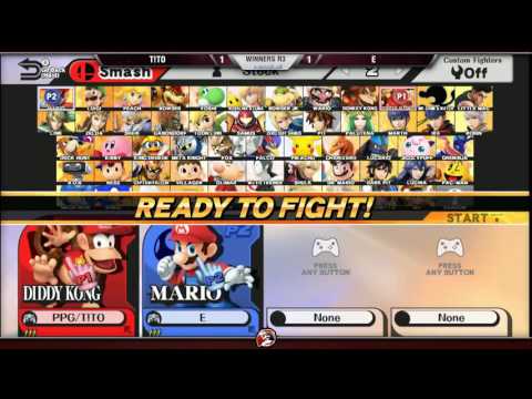 VS Weekly 12/8/16 - Winners R3 - T!TO (Diddy) vs. E (Mario) - Smash 4
