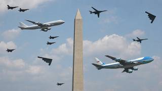 America’s 250th Birthday Flyover | Air Force One, B-2s, B-1s & Fighters 