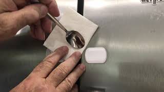 How to remove 3M adhesive tape locks