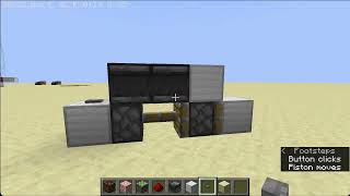Simple Minecraft Horizontal Double Piston Extender Java 1.20