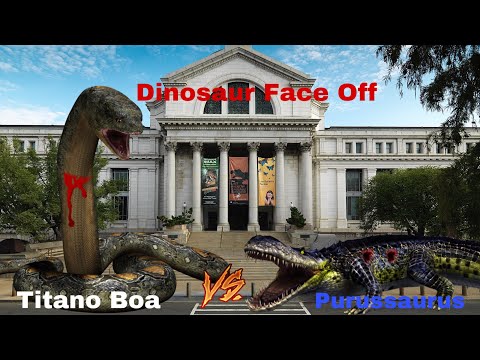 Dinosaur Face Off Titanoboa vs Purussaurus