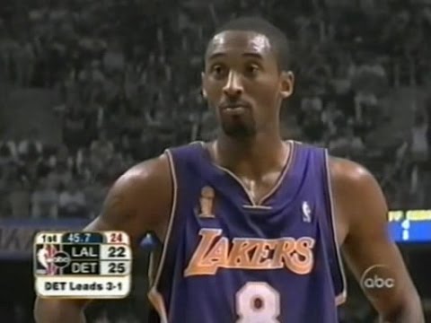 Kobe Bryant 24 Points at Detroit Pistons - Full Highlights NBA Finals G5 15/06/2004