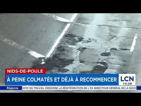 Nids-de-poule à Montréal: à peine colmatés, déjà à refaire