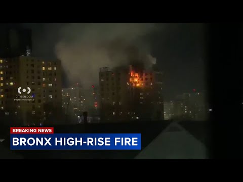 Fire engulfs high-rise building in the Bronx, killing 1