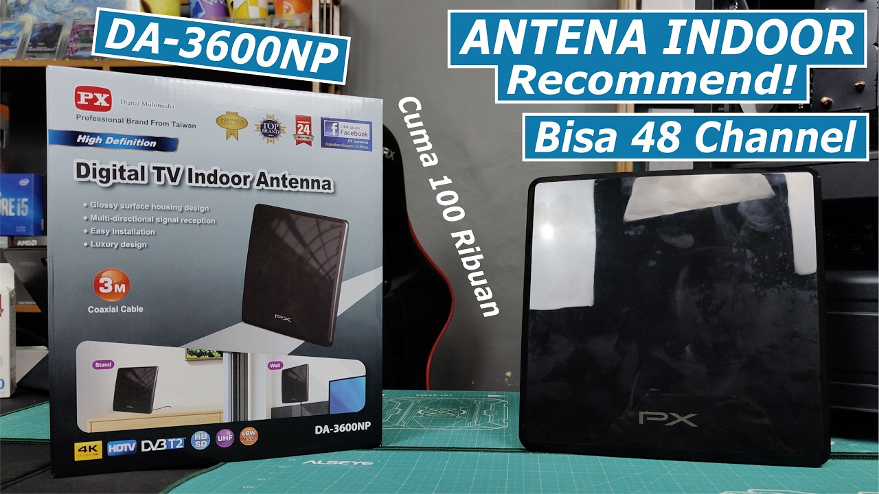 Antena Digital TV INDOOR Dengan Sinyal Kuat & Mudah Pasang | Review PX DA 3600NP