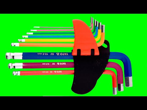 Ключі шестигранні з кулькою YATO : М1.5-10 мм, Г-подібні, HRC 58-62, S2 [10/50]