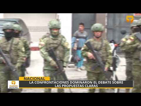 La confrontaciones dominaron el debate sobre las propuestas claras