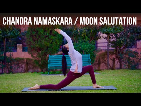 Chandra Namaskar - Step By Step | Moon Salutation Tutorial | FOLLOW ALONG | Yoga with Tapti