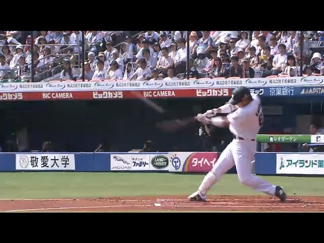 【1回裏】マリーンズ・角中 ノーステップで待望の今季第1号2ラン!! 2016/5/14 M-E
