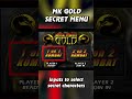 MK Gold Had A SECRET Menu MortalKombat Retro Dreamcast