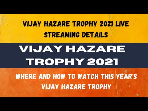 Vijay Hazare Trophy 2021: When And Where to Watch The One-Day Matches