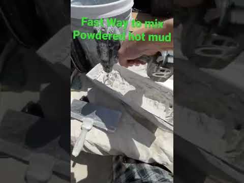 Fastest way to mix powdered Drywall Mud like hot mud