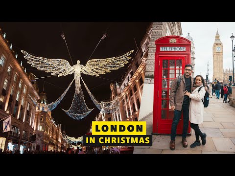 Our First CHRISTMAS in LONDON - Cinematic London Tour with Best Photo Locations - Bengali Vlog - 4K
