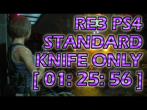 Resident Evil 3 Standard Knife Only Speedrun - 01:25:56