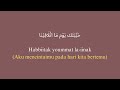 Habbitak X Ala Bali Lirik Arab Terjemah Cover By Khanifah Khani Terbaru