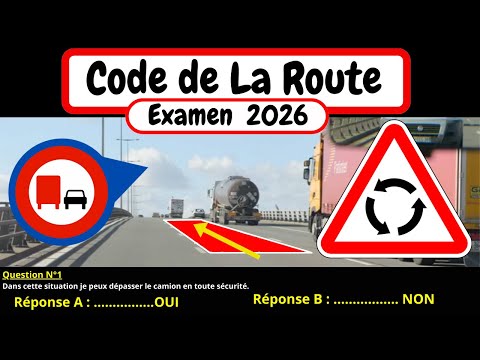 🚗 Test gratuit du code de la route 2026 📚