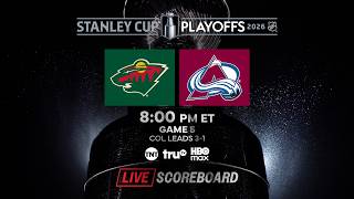 ???? LIVE NHL Stanley Cup Playoffs Game 5 Avalanche @ Wild Scoreboard & Chat 5/13 ????????