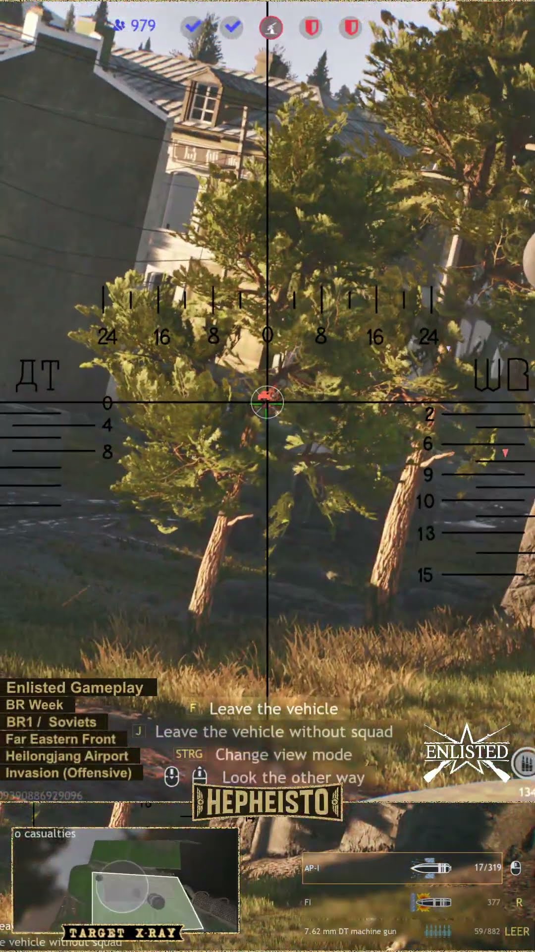 Tank eliminates Ta-Se with 20mm TNSh cannon