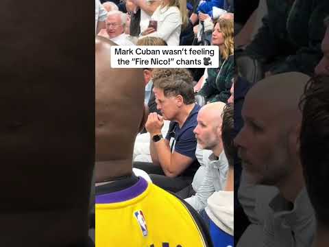 Mark Cuban’s reaction to the 'Fire Nico!' chants in Luka's Dallas return (via @alandennington/TT)