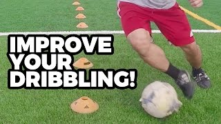 Individual Soccer Cone Dribbling Drills