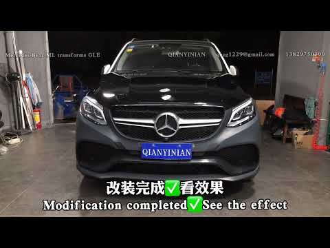 Mercedes Benz W166 ML converted to AMG GLE 63 front and rear full body kit
