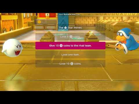 Super Mario Party - Boo Lands on a Bad Luck Space (HD)