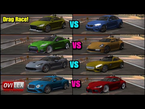 Real Driving Sim DRAG RACE! - Sports Cars (Which Is The Fastest?)