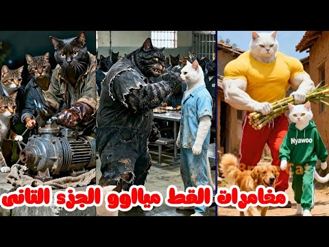مغامرات القط مياو فى الريف هتتفاجأ باللى عملوا  🤪🤪الجزء الثانى من فيديوهات Ai