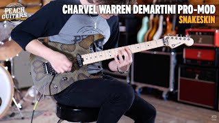 Video thumbnail for No Talking...Just Tones | Charvel Warren DeMartini Signature Pro-Mod | Maple - Snakeskin by Peach Guitars