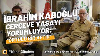 İstanbul Baro Başkanı Kaboğlu çerçeve yasayı yorumladı: Adı konulmamış