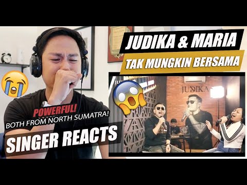 JUDIKA x MARIA IDOL - TAK MUNGKIN BERSAMA (Judika Studio) | SINGER REACTION
