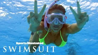 Hannah Jeter Dives Deep, Swims With Sharks In Underwater Tahiti Shoot | Sports Illustrated Swimsuit video
